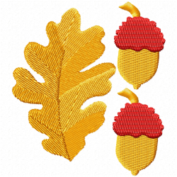 Acorn Embroidery Design 3 Acorn Embroidery Design 3